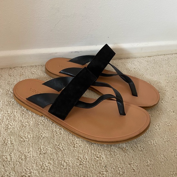 Vince Suede Slides/Flip Flops - Picture 1 of 8